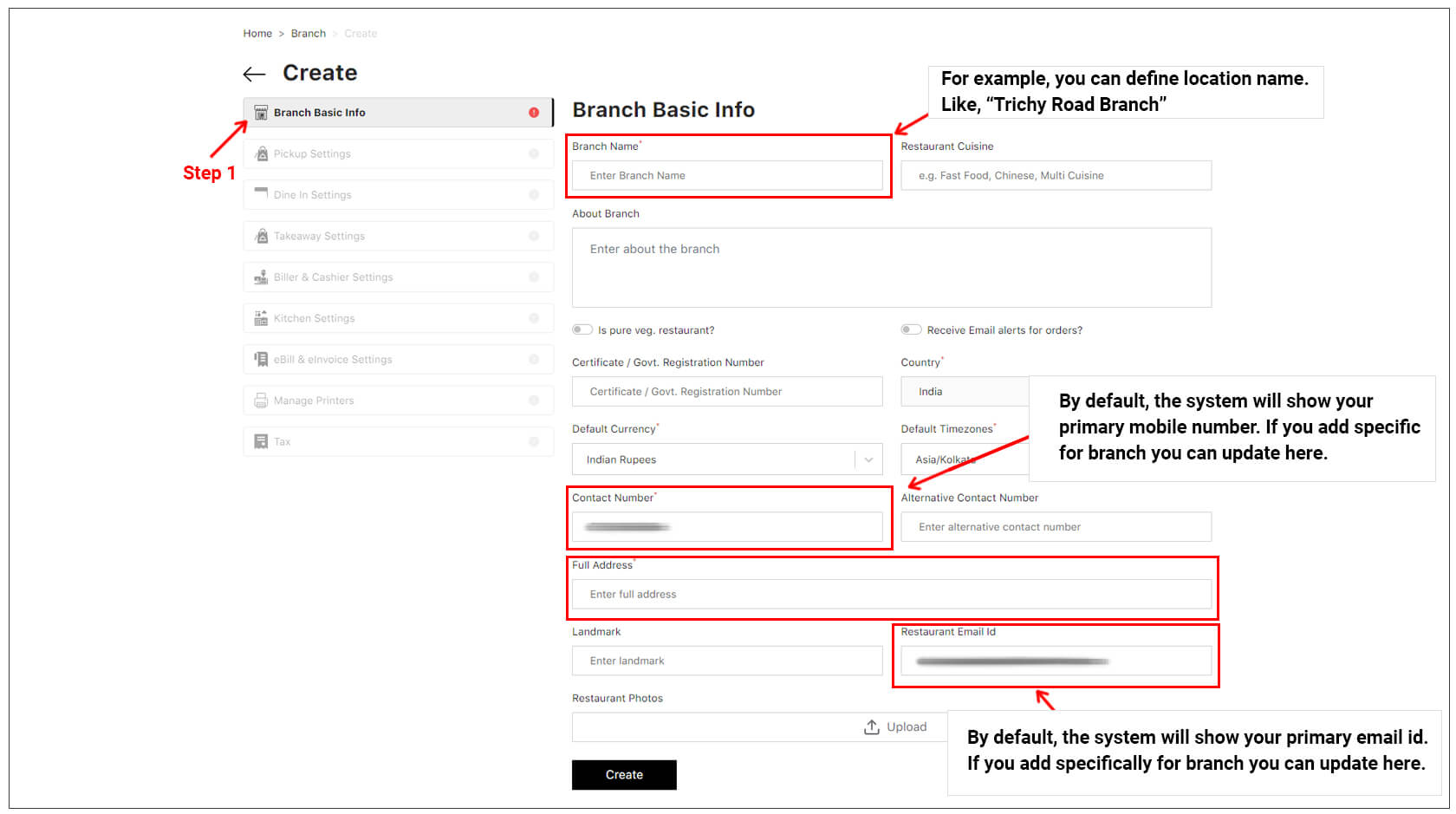 configure your business model in gleeca