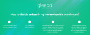 How to disable an Item in my menu when it is out of stock?