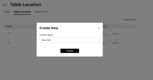 creating table location