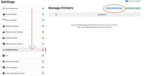 Gleeca printer settings